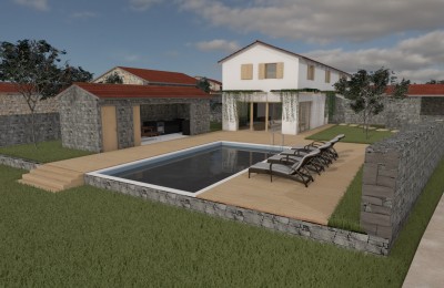 Ekskluziva u Poreč immobilien: Kameni dvor nedaleko Poreča sa 1000 m2 okućnice, za adaptaciju