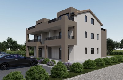 Poreč, novi stan na 1. katu sa dvije spavaće sobe, mogućnost kupnje putem kredita, i povrata PDV-a