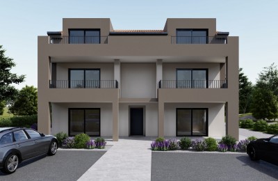 Poreč, novi stan na 1. katu sa dvije spavaće sobe, mogućnost kupnje putem kredita, i povrata PDV-a