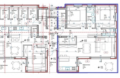 Stan sa dvije spavaće sobe u prizemlju zgrade, sa vrtom od 400 m2 - u izgradnji